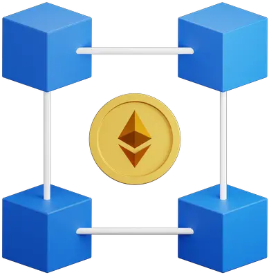 Ethereum Blockchain Icon Download In Colored Outline Style Png Blockchain Icon Png