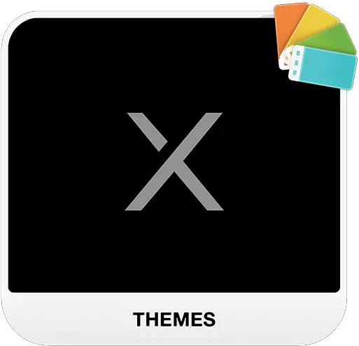 Black X Xperia Theme Apk Download For Android Vertical Png Black X Icon