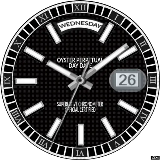 Download Original With New Sec Hands Fix Size Of Hour And Rolex Datejust 41 Png Watch Hands Png