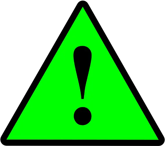 Black Green Warning 1 Clip Art Vector Green Warning Sign Transparent Png Warning Icon Svg