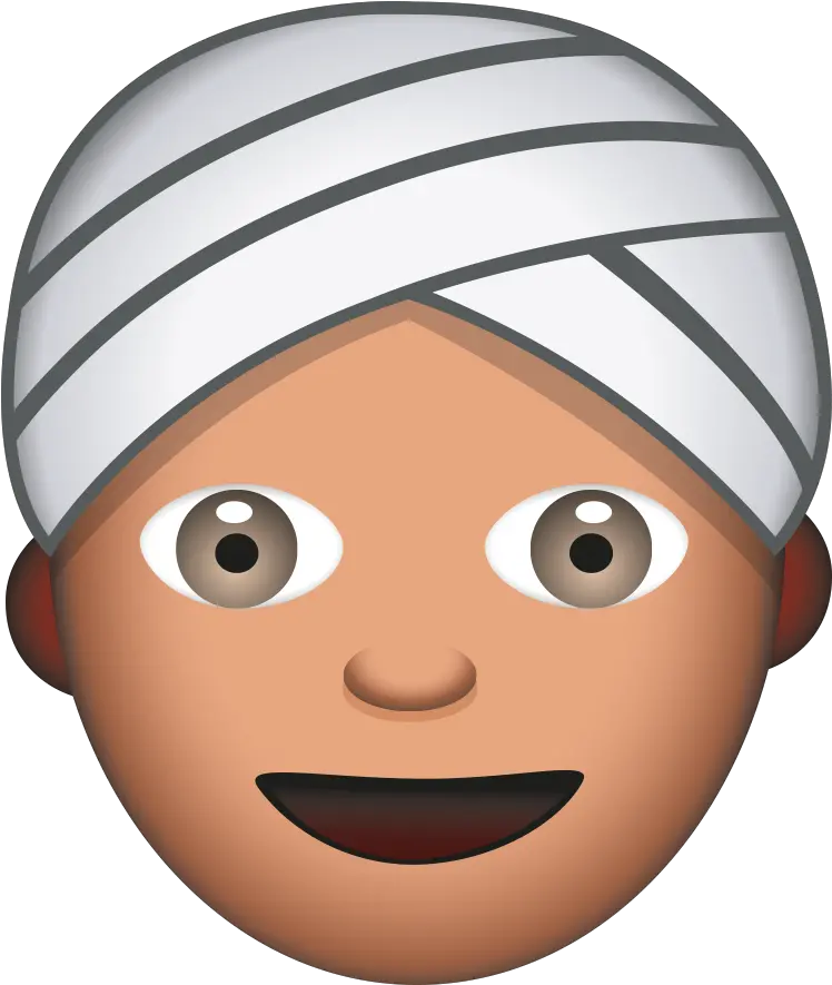 Man With Turban Emoji Clipart Full Size Clipart Png Man Emoji Png
