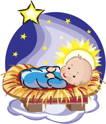 Picture Of Baby Jesus In A Manger Nativity Baby Jesus Clipart Png Manger Png