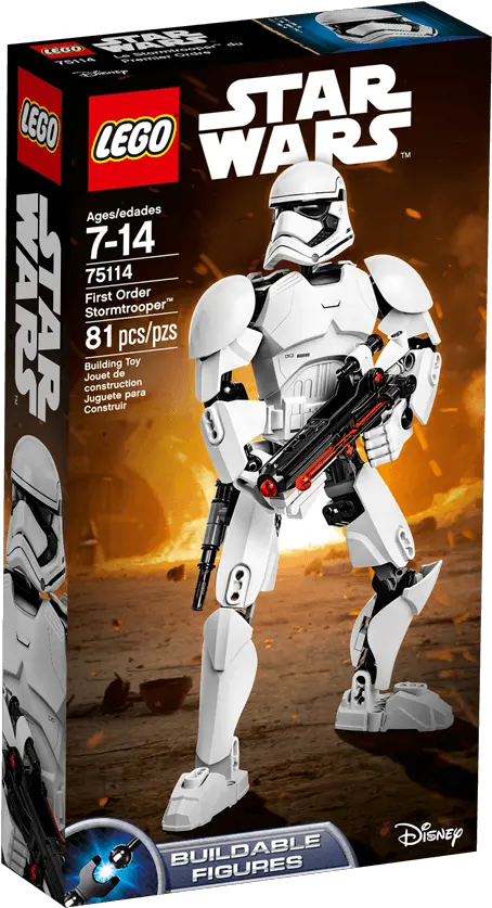 First Order Stormtrooper Lego Star Wars The Force Awakens First Order Stormtrooper 75114 Buildable Figures Png Storm Trooper Png