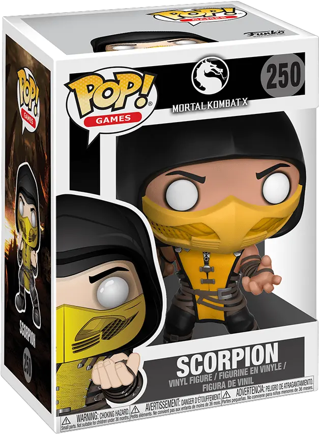 Funko Pop Games Funko Scorpion Mortal Kombat Full Size Mortal Kombat Scorpion Funko Pop Png Mortal Kombat Png