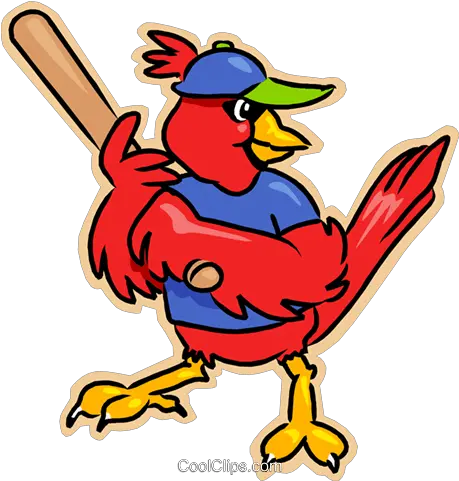 Red Cardinal Playing Baseball Royalty Free Vector Clip Art Cardinal Clip Art Png Cardinal Png