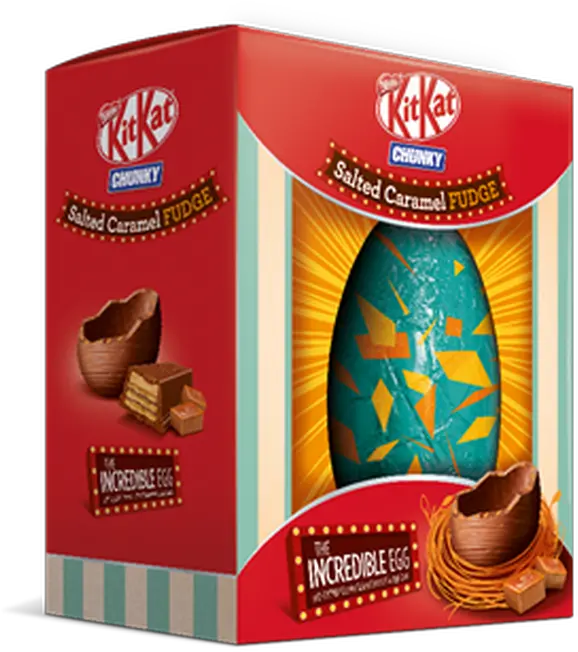 Bu0026m Selling Kitkat Chunky Easter Eggs With Salted Caramel Kit Kat Salted Caramel Fudge Egg Png Easter Eggs Transparent