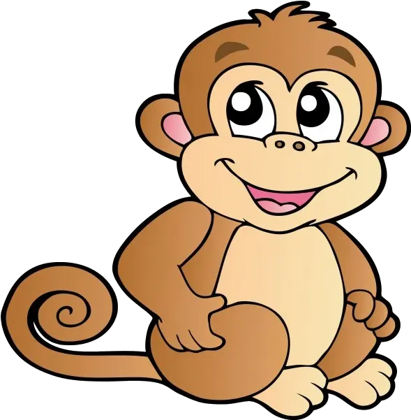 Funny Baby Monkeys Cartoon Clip Art Monkey Cartoon Transparent Background Png Monkey Transparent Background