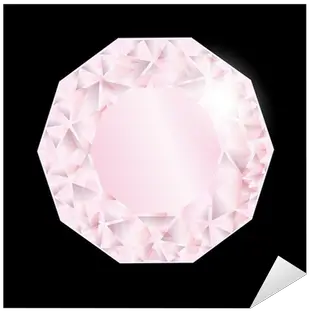 Shiny Pink Diamond Vector Sticker U2022 Pixers We Live To Change Origami Png Diamond Vector Png