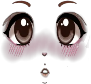 Roblox Anime Face Makeup 2yamahacom Png Anime Eyes Transparent