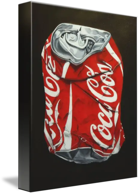 Crushed Coke Can By Sid Ball Coke Crushed Can Drawing Png Coke Can Png
