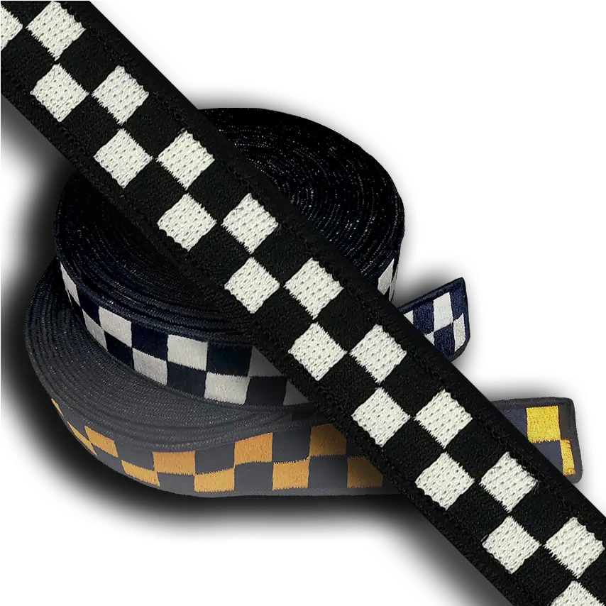 Chicago Police Checker Sillitoe Tartan Hatband Material Black U0026 White Size 75 Chicago Police Checkerboard Png Cop Hat Png