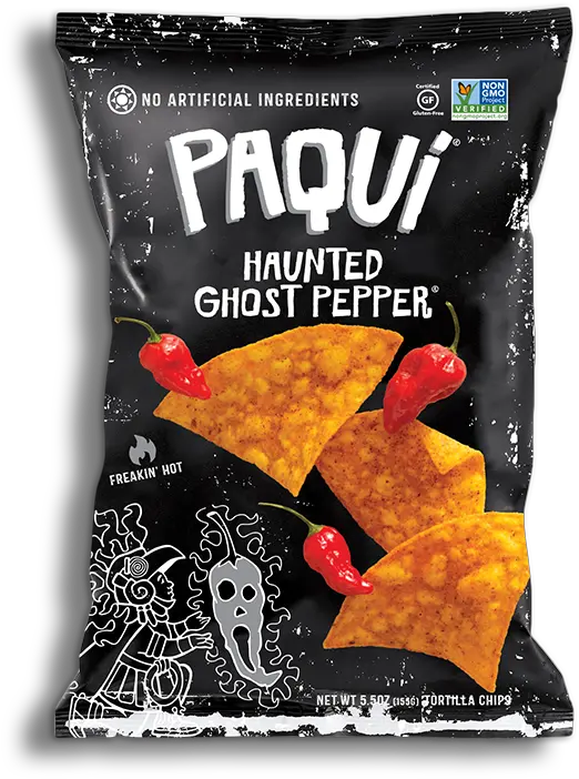 Download Callout Bag Lg Paqui Haunted Ghost Pepper Chips Paqui Ghost Pepper Chips Png Bag Of Chips Png