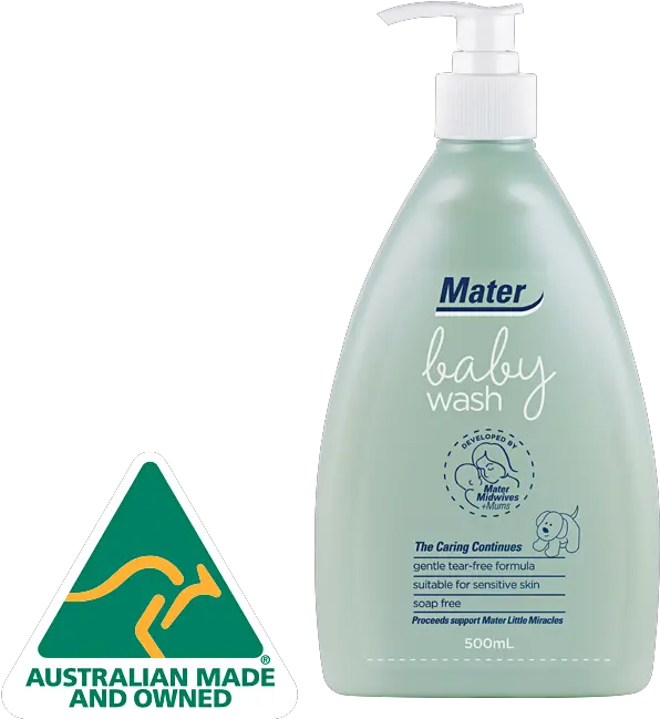 Baby Wash Specifically Formulated For Newborn Skin Soap Free No Sls Mater Mothersu0027 Products Made In Australia Png Mater Png