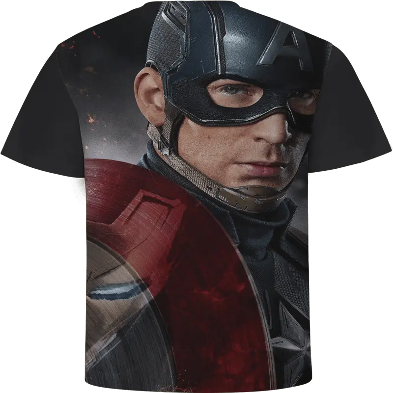 Marvelu0027s Captain America Civil War Art Short Sleeve T Shirt Captain America And Venom Png Captain America Civil War Logo Png