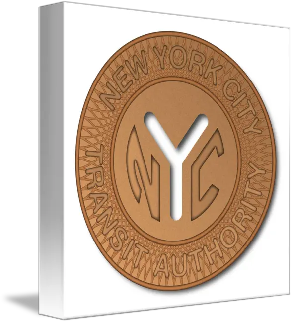 Nyc Subway Token Nyc Token Logo Vector Png Modern Wood Twitter Icon 24x24 Png