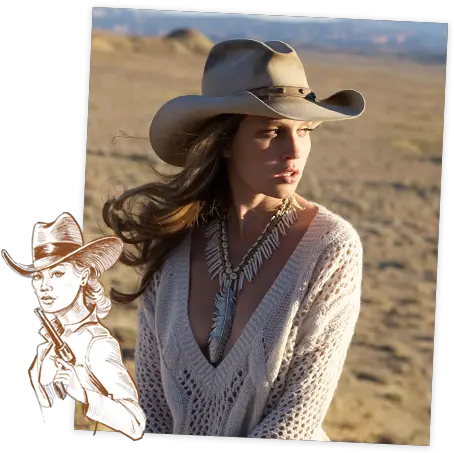 Kemo Sabe Grit Signature Line Of Western Goods Kemo Sabe Photo Shoot Png Cowgirl Hat Png