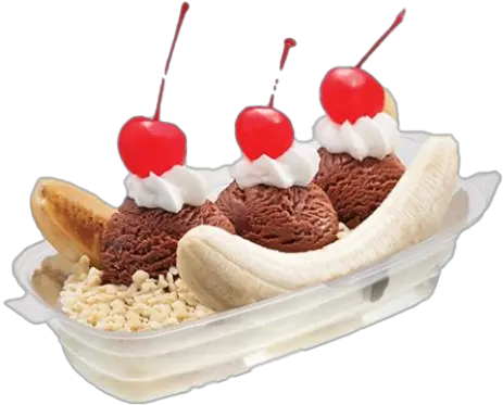 Banana Split Png Image Background Banana Split Banana Boat Ice Cream Banana Split Png