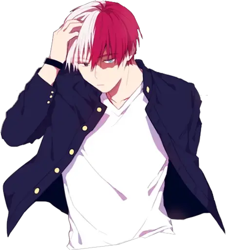 Telegram Sticker From Melikau0027s Exclusive Pack Fictional Character Png Todoroki Icon