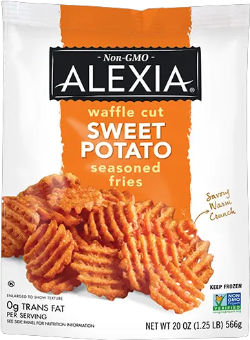 Waffle Cut Sweet Potato Seasoned Fries Alexia Waffle Cut Sweet Potato Seasoned Fries Png Yam Png