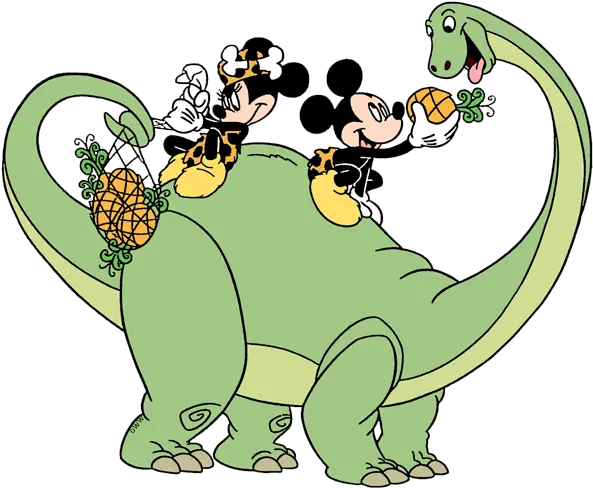 Splashing Minnie Mickey Riding Dinosaur Minnie Mickey And Minnie Dinosaur Png Mickey And Minnie Png