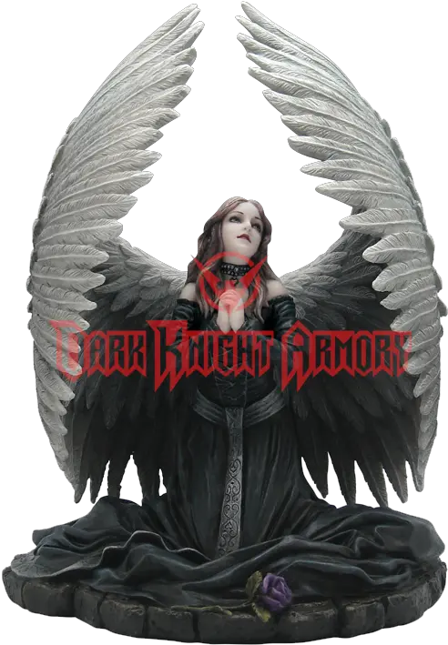 Statuary Fallen Angel Prayer Praying Statue Png Download Angel Figurine Gothic Angel Statue Png