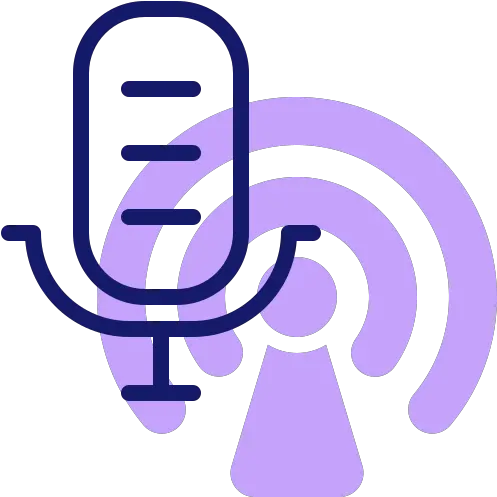 Podcast Free Communications Icons Lavender Podcast Icon Png Podcast Image Icon