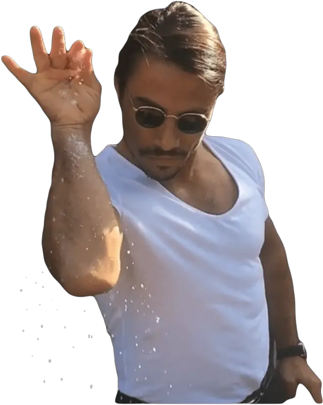 Salt Bae Chef Png Clipart Mart Funny Stickers For Whatsapp Png Chef Png
