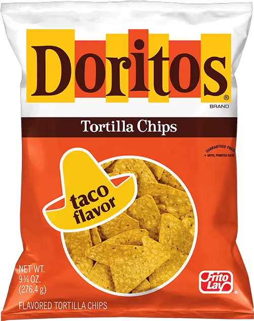 Taco Flavored Tortilla Chips Doritos Tortilla Chips Png Doritos Transparent