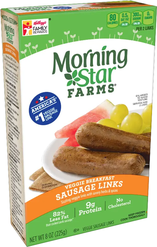 Download Morning Star Sausage Full Size Png Image Pngkit Morning Star Vegetarian Bacon Sausage Transparent