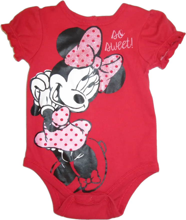 Baby Girls 6 9 Months Disney Baby Minnie Mouse Bodysuit Onesie Girl Png Baby Minnie Mouse Png png