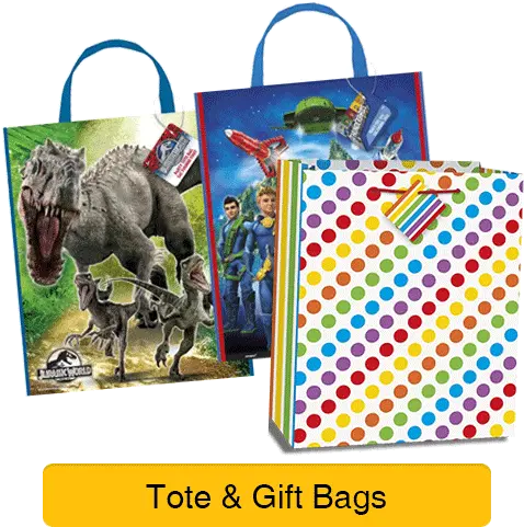 Download Hd Wrapping Paper Gift Bags U0026 Cards Jurassic Birthday Gift Bags Walmart Rainbow Png Gift Bag Png