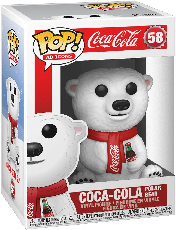 Funko Pop Ad Icons Coca Cola Polar Bear Coca Cola Funko Pop Png Ad Icon Png