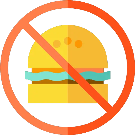 No Fast Food Free Food Icons Transparent Background Red Circle Cross Png Food Icon Images png