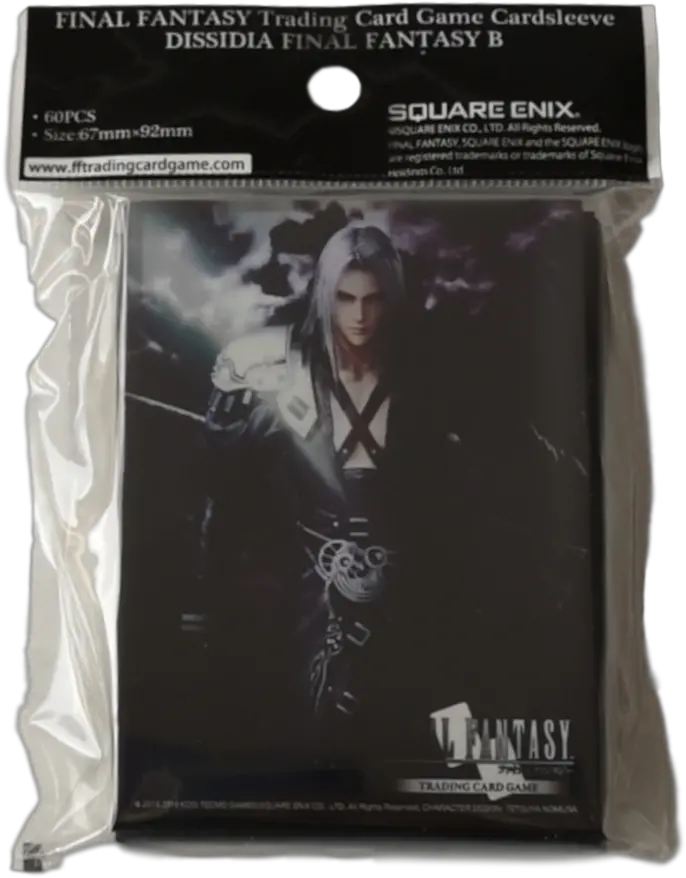 Final Fantasy Card Game Final Fantasy Advent Children Sephiroth Sleeves 60 Pack Headset Png Sephiroth Png