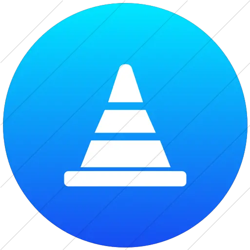 Flat Circle White Vertical Png Traffic Cone Icon