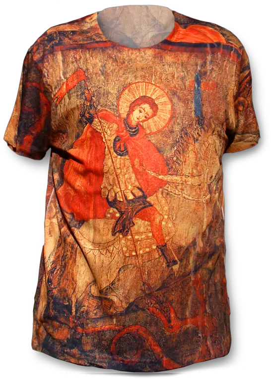 Virgin Icons For You U2013 Custom Sublimated Religious T Saint George Shirt Png Religious Icon Images