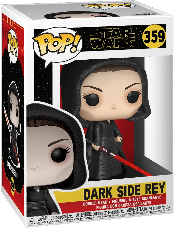 Rise Of Skywalker Dark Rey Funko Png Rey Star Wars Icon