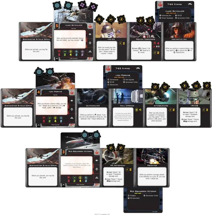 Squad Selection X Wing Builds Png Fighter Icon Team Builder