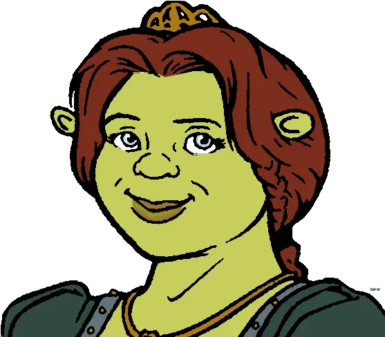 Shrek Clipart Face Princess Fiona Fiona Clipart Png Shrek Face Png