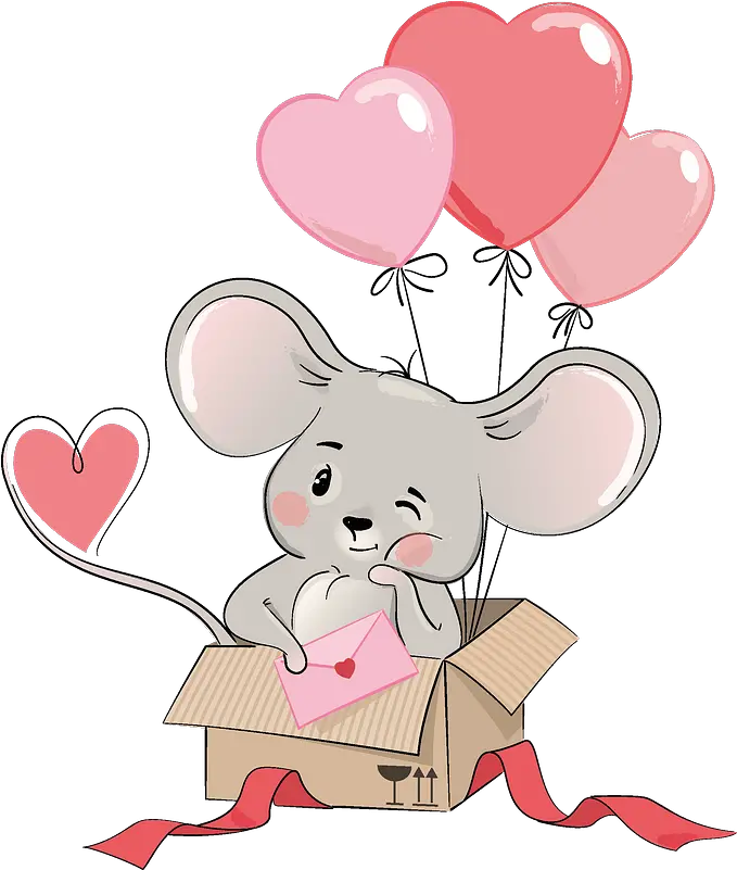 Cute Mouse In Gift Box Clipart Free Download Transparent Cartoon Clipart Cute Mouse Png Gift Boxes Png