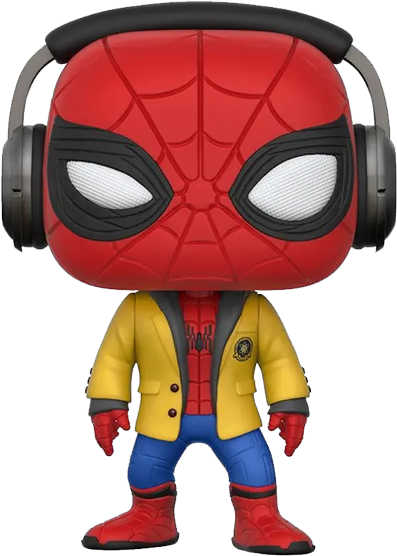Funko Pop Vinyl Spider Man Homecoming Spiderman With Headphones Spiderman Homecoming Funko Pop Png Spiderman Homecoming Png