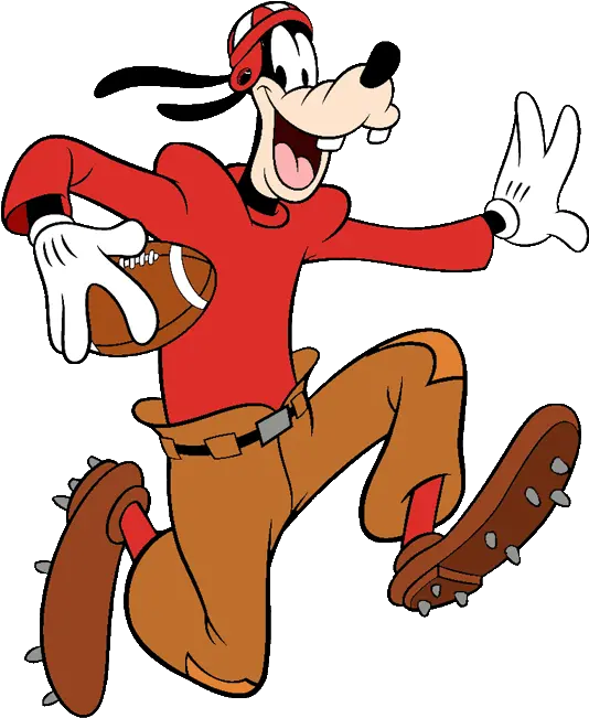 Goofy Clip Art 4 Disney Galore Goofy Picture Football Cartoon Png Football Clipart Transparent