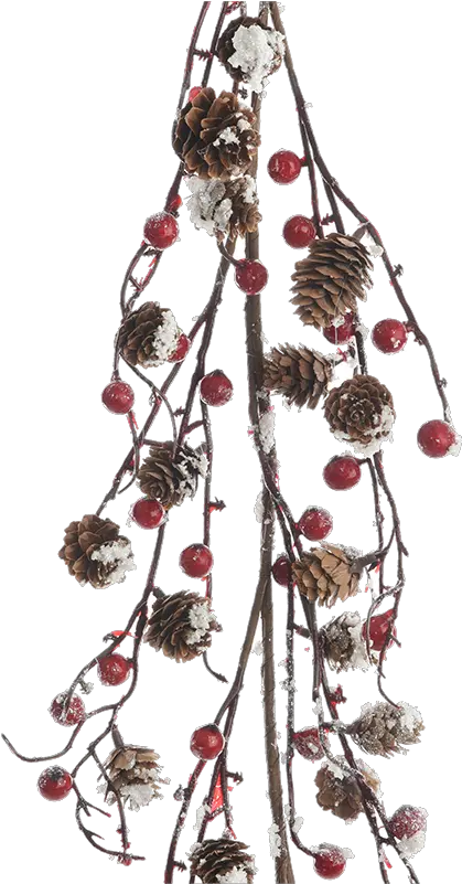 Käthe Wohlfahrt Online Shop Berry Garland With Pine Cones And Snow Christmas Decorations And More Png Pine Cone Png