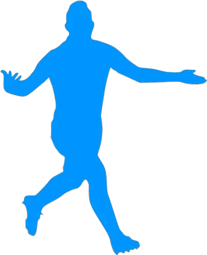 Football Player Celebrating A Goal Soccer Players Celebration Silhouette Png Celebration Png