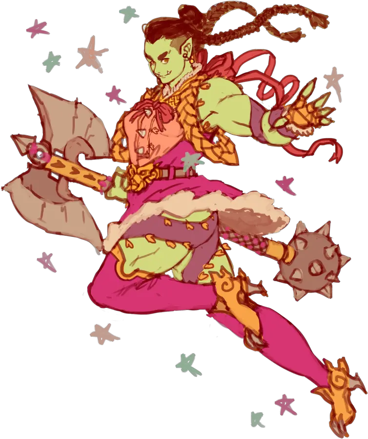 Download Orc Clipart Scary Character Full Size Png Image Orc Magical Girl Orc Png
