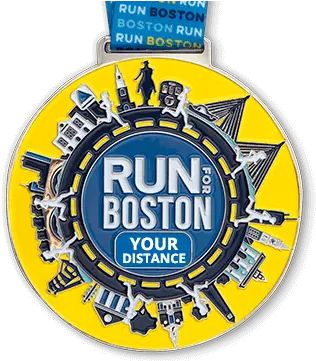 Run For Boston 5 Race City Challenge Race Stats Medal Png Run Off Icon