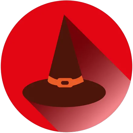 Witch Hat Round Icon Transparent Png U0026 Svg Vector Witch Hat Witch Hat Icon