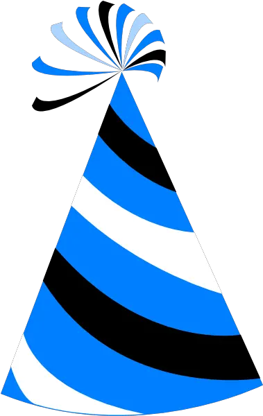 Funky Party Hat2 Clip Art Blue Party Hat Png Birthday Hat Png Transparent