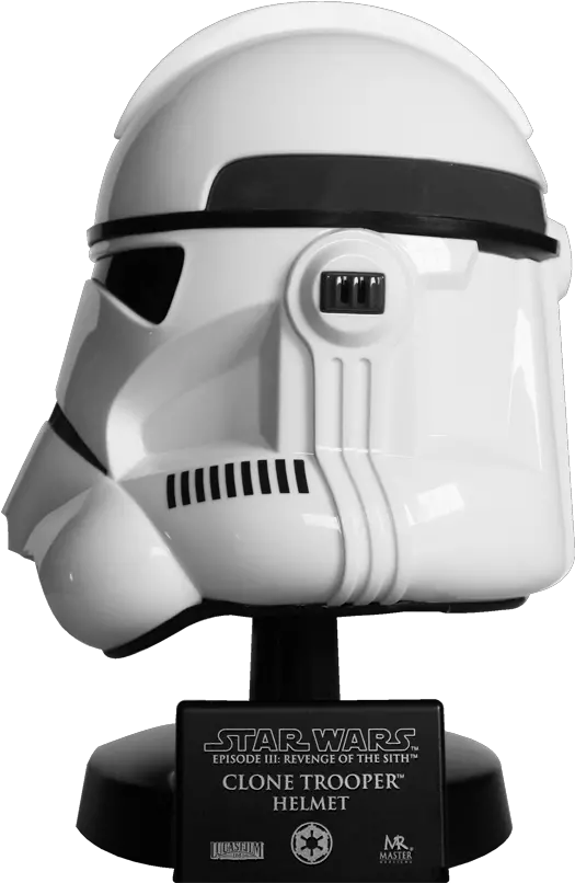 Download Clone Trooper Helmet Star Wars Master Replicas Clone Trooper Helmet Back Png Clone Trooper Png