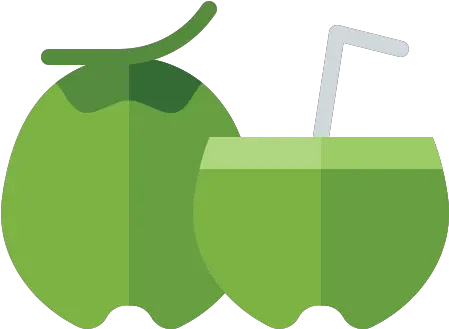 Food Fruit Vegetable Vegetarian Organic Coconut Young Fresh Png Coconut Icon